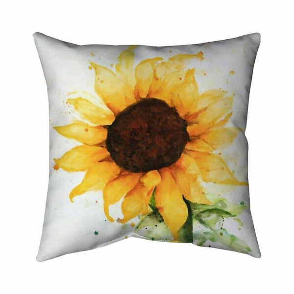 Begin Home Decor 20 x 20 in. Sunflower-Double Sided Print Indoor Pillow 5541-2020-FL240
